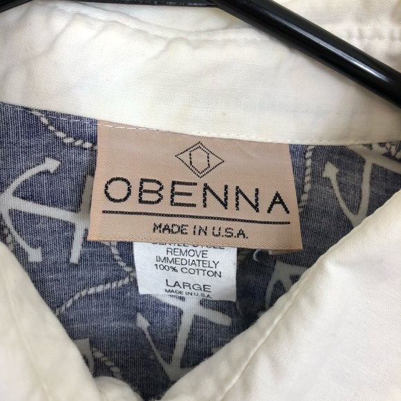 Vintage Nautical Print Button Down Crop Top Sz L - Picture 6 of 9